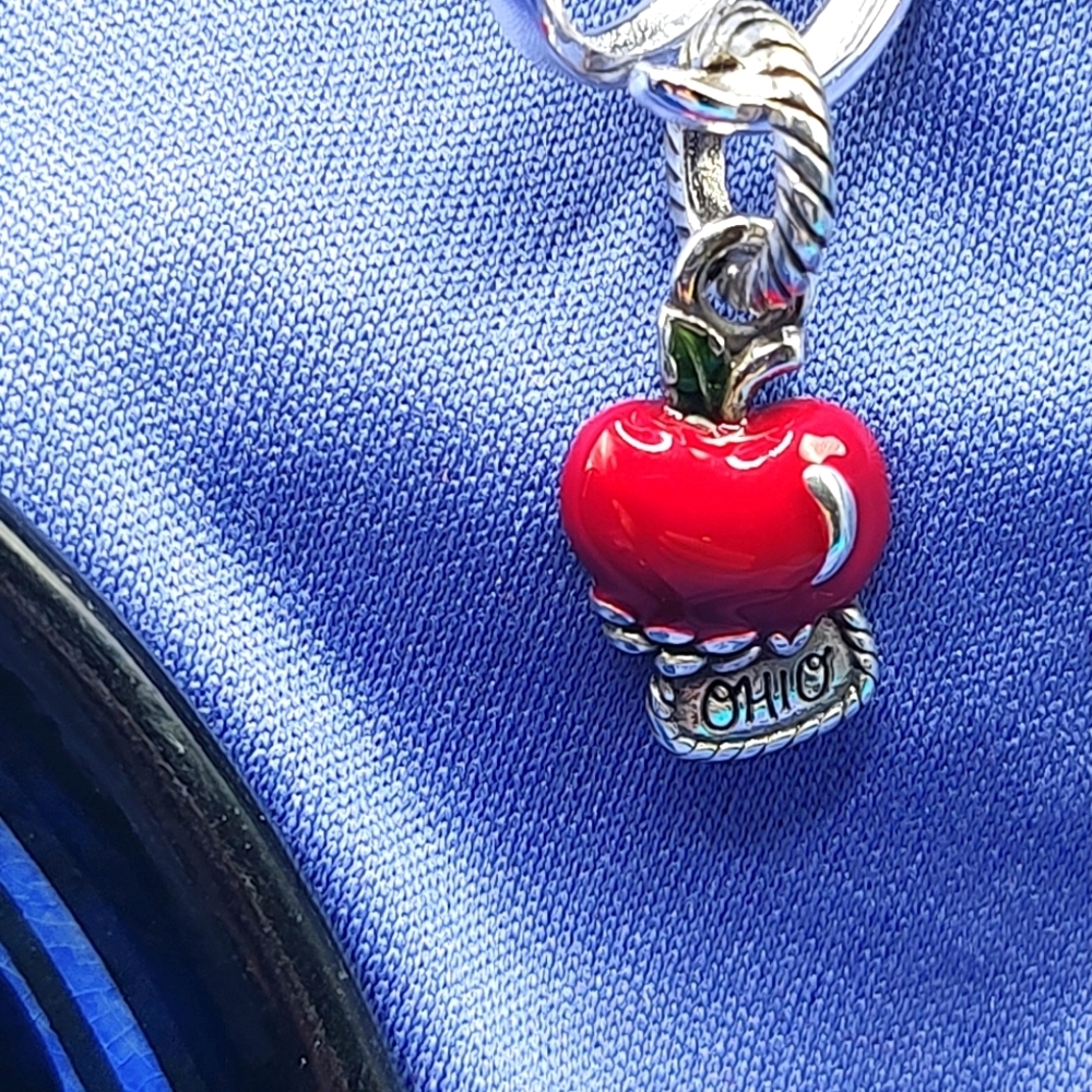 Brighton Charm Ohio Johnny Appleseed Red Apple Charm!